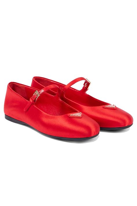 prada flats pink|Prada mary jane flats.